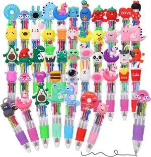 48 Packs Multicolor Pen in One, Halloween Goodie Bags Stuffer | Fun Pens Birthday Party Favors for Kids, Prize Gifts for Classroom, Retractable Design for School Office 48 Packs Multicolor Pen in One, Halloween Goodie Bags Stuffer | Fun Pens Birthday Party Favors for Kids, Prize Gifts for Classroom, Retractable Design for School Office