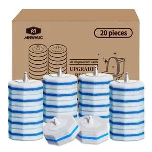 Toilet Bowl Cleaner Wand Refills Compatible with CLOROX, 20 Count Disposable Toilet Brush Refills, Replacement Heads for Toilet Cleaning System, Blue Toilet Bowl Cleaner Wand Refills Compatible with CLOROX, 20 Count Disposable Toilet Brush Refills, Replacement Heads for Toilet Cleaning System, Blue