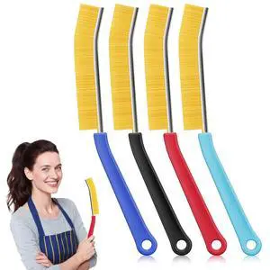4 Pack Crevice Cleaning Brush, Hard Bristle Grout Brush, House Cleaning Supplies, Magnetic Gap Cleaning Brush for Kitchen, Bathroom, Window, Toilet, Multifunctional Cleaning Tools-4 Colors 4 Pack Crevice Cleaning Brush, Hard Bristle Grout Brush, House Cleaning Supplies, Magnetic Gap Cleaning Brush for Kitchen, Bathroom, Window, Toilet, Multifunctional Cleaning Tools-4 Colors
