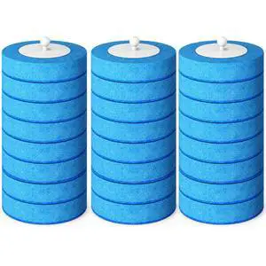 24-Pack Disposable Toilet Brush Refills, Replacement Heads for Toilet Scrubber, Toilet Bowl Cleaners Brush Sponges, Compatible with Most Wall Mount Toilet Brush Sets 24-Pack Disposable Toilet Brush Refills, Replacement Heads for Toilet Scrubber, Toilet Bowl Cleaners Brush Sponges, Compatible with Most Wall Mount Toilet Brush Sets