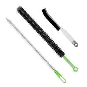 Upgraded Cleaning Brush Kit - 3-Piece Set, Flexible Drain Brush, Crevice Brush with Nie, Ideal for Kitchen, Bathroom, Toilet, Vent Scrubber Upgraded Cleaning Brush Kit - 3-Piece Set, Flexible Drain Brush, Crevice Brush with Nie, Ideal for Kitchen, Bathroom, Toilet, Vent Scrubber
