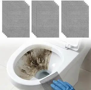 15PCS Cleaning Screens for Toilets, 5.5x4 Inch Flexible Mesh Pads Bowl Screen for Household Cleaning, Hard Water Scrubbing Pad, Toilet Ring Remover Pads for Bowls Toilet Grills Rust Scale 15PCS Cleaning Screens for Toilets, 5.5x4 Inch Flexible Mesh Pads Bowl Screen for Household Cleaning, Hard Water Scrubbing Pad, Toilet Ring Remover Pads for Bowls Toilet Grills Rust Scale
