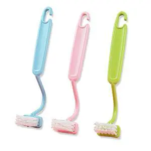 3PCS V Shaped Plastic Brush, Small Cleaning Tool for Bathroom, Toilet | Corner Deep Cleaning 3PCS V Shaped Plastic Brush, Small Cleaning Tool for Bathroom, Toilet | Corner Deep Cleaning