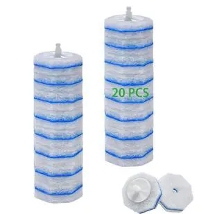 20 Count Toilet Brush Refills Fits Clorox Wand, 3X Cleaning Exclusive Upgrade Formula Disposable Toilet Bowl Refills, No Falling Apart, Fits Most Brand T-oilet Brushes Cleaning Systeam 20 Count Toilet Brush Refills Fits Clorox Wand, 3X Cleaning Exclusive Upgrade Formula Disposable Toilet Bowl Refills, No Falling Apart, Fits Most Brand T-oilet Brushes Cleaning Systeam