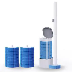 Disposable Toilet Brush- Toilet Bowl Cleaner, Toilet Bowl Brush with 12PCS Brush Refills for Bathroom Deep Cleaning Squre Shape (1 Brush+12 Refills) Disposable Toilet Brush- Toilet Bowl Cleaner, Toilet Bowl Brush with 12PCS Brush Refills for Bathroom Deep Cleaning Squre Shape (1 Brush+12 Refills)