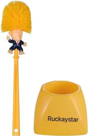 Creative Gift Spoof President Toilet Brush and Holder Set Creative Gift Spoof President Toilet Brush and Holder Set