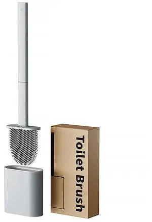 RV Silicone Toilet Brush with TPR Bristles & Detachable ABS Handle Set, Landing & Wall Mountable Toilet Bowl Brush for Space-Saving RV Bathrooms Flexible 360°Deep Cleaners Brushes (Gray) RV Silicone Toilet Brush with TPR Bristles & Detachable ABS Handle Set, Landing & Wall Mountable Toilet Bowl Brush for Space-Saving RV Bathrooms Flexible 360°Deep Cleaners Brushes (Gray)