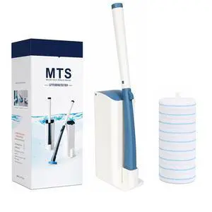 Disposable Toilet Brush Starter Set with 10 Replacement Pads, Touchless Toilet Cleaning System, Compatible with Clorox Toilet Wand Refills for Bathroom Toilets Disposable Toilet Brush Starter Set with 10 Replacement Pads, Touchless Toilet Cleaning System, Compatible with Clorox Toilet Wand Refills for Bathroom Toilets