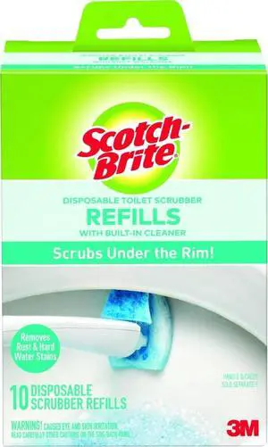 Disposable Toilet Scrubber Refills, 10 Pack | Removes Rust & Hard Water Stains, 10 Disposable Refills Disposable Toilet Scrubber Refills, 10 Pack | Removes Rust & Hard Water Stains, 10 Disposable Refills