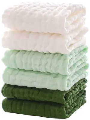 Cotton washcloths, face Cleaning Cloths,Bath Small Towels,6 Pack, 12x12 Inches Cotton washcloths, face Cleaning Cloths,Bath Small Towels,6 Pack, 12x12 Inches