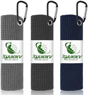 3 Pack 16" X 16" Golf Towels for Golf Bags,3 Stain-Resistant Colors | Premium Waffle-Pattern Golf Towel with Carabiner Clip, Super Absorbent Microfiber Towel, Golf Accessories for Men & Women, 3 Pack 16" X 16" Golf Towels for Golf Bags,3 Stain-Resistant Colors | Premium Waffle-Pattern Golf Towel with Carabiner Clip, Super Absorbent Microfiber Towel, Golf Accessories for Men & Women,