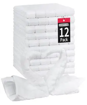 Microfiber Washcloths Face Towel, 12 Pack White Towels Fingertip Washcloth, Soft Lint Free Quick Dry Bulk Absorbent Reusable Wash Cloths for Bathroom Salon Spa Gym Microfiber Washcloths Face Towel, 12 Pack White Towels Fingertip Washcloth, Soft Lint Free Quick Dry Bulk Absorbent Reusable Wash Cloths for Bathroom Salon Spa Gym