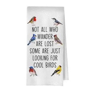 Bird Gifts Kitchen Towels - Funny Birds Farmhouse Decorative Waffle Dish Towels, Bird Watching Gifts Hand Towel, Birds Tea Towel, 16x24 Inch Bird Gifts Kitchen Towels - Funny Birds Farmhouse Decorative Waffle Dish Towels, Bird Watching Gifts Hand Towel, Birds Tea Towel, 16x24 Inch