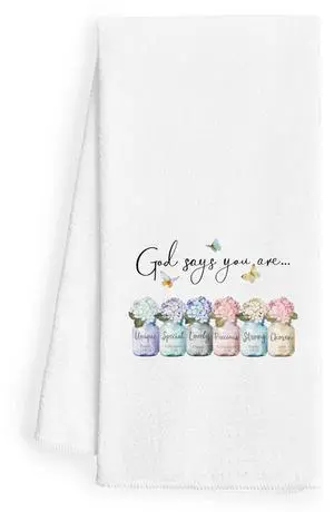 Boho Christian Kitchen Towels 16x24 - God Says You are Christian Dish Towels for Kitchen, Inspirational Christian Gifts for Women, Bible Verse Scripture Decorative Hand Towels for Bathroom Boho Christian Kitchen Towels 16x24 - God Says You are Christian Dish Towels for Kitchen, Inspirational Christian Gifts for Women, Bible Verse Scripture Decorative Hand Towels for Bathroom