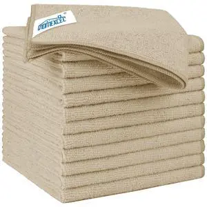 Brown Microfiber Cleaning Cloth 12 Pack, 12.5 x 12.5 inch Microfiber Towels for Cars, Ultra Absorbent Car Washing Cloth, Lint Free Streak Free Cleaning Rags for Car, Kitchen, and Window Brown Microfiber Cleaning Cloth 12 Pack, 12.5 x 12.5 inch Microfiber Towels for Cars, Ultra Absorbent Car Washing Cloth, Lint Free Streak Free Cleaning Rags for Car, Kitchen, and Window