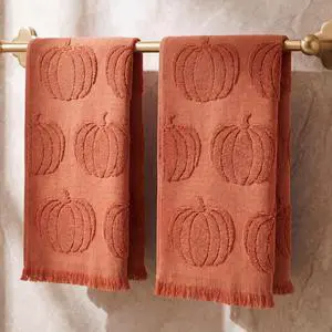Decorative Fall Hand Towels for Your Bathroom Or Kitchen | Luxurious Set of 2 Soft Cotton Towels are Absorbent, Lightweight & Dry Quickly - Perfect to Elevate Any Bath Decor at Home Decorative Fall Hand Towels for Your Bathroom Or Kitchen | Luxurious Set of 2 Soft Cotton Towels are Absorbent, Lightweight & Dry Quickly - Perfect to Elevate Any Bath Decor at Home