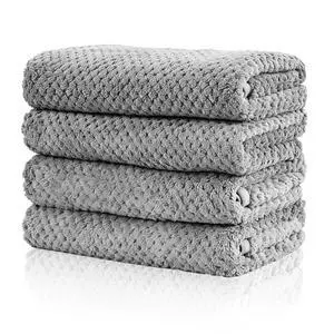 4 Pack Microfiber Hand Towels 14×30 Inches (Gray) | Quick to Dry for Bathroom Kitchen Shower Spa Gym Pool 4 Pack Microfiber Hand Towels 14×30 Inches (Gray) | Quick to Dry for Bathroom Kitchen Shower Spa Gym Pool