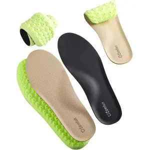 Shock Absorption and Cushioning Sports Shoe Insoles,Comfortable Sports Shoe Inserts for Men Women Kids,Relieve Foot Pain (Beige, Women US 8.5-9 Men 7.5-8) Shock Absorption and Cushioning Sports Shoe Insoles,Comfortable Sports Shoe Inserts for Men Women Kids,Relieve Foot Pain (Beige, Women US 8.5-9 Men 7.5-8)