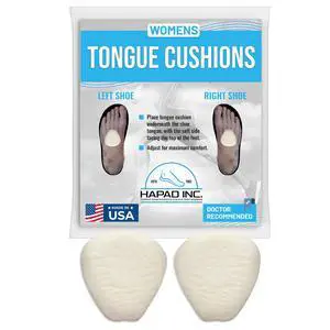 Tongue Cushion - Womens, Wool Felt Instep Pad Shoe Insert | Attaches Under The Shoe Tongue For A Better, More Secure Fit, Holds Foot Back Into The Heel, Cushions And Comforts The Instep Tongue Cushion - Womens, Wool Felt Instep Pad Shoe Insert | Attaches Under The Shoe Tongue For A Better, More Secure Fit, Holds Foot Back Into The Heel, Cushions And Comforts The Instep