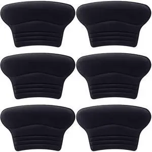 3 Pairs Kids Heel Pads for Shoes Too Big, Self-Adhesive Grips Liner for Loose Shoe, Non Slip Soft Shoe Filler Inserts Cushion for Toddlers Girls Boys (Black) 3 Pairs Kids Heel Pads for Shoes Too Big, Self-Adhesive Grips Liner for Loose Shoe, Non Slip Soft Shoe Filler Inserts Cushion for Toddlers Girls Boys (Black)