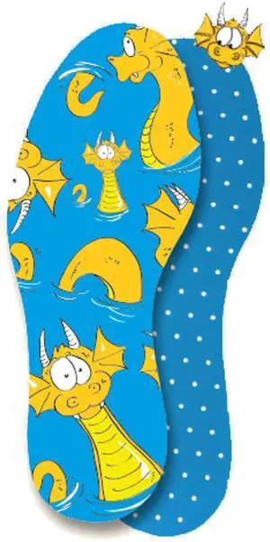Soft | Fabric Covered Latex Foam Insoles | Lemon Scented | Children Size US 2L/3L-EU 32/33 | 1 Pair Soft | Fabric Covered Latex Foam Insoles | Lemon Scented | Children Size US 2L/3L-EU 32/33 | 1 Pair