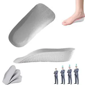 Height Increase Insoles - Orthopedic High Pads 1.0 - Arch Support Insoles for Plantar Fasciitis, Flat Feet, Over-Pronation, Achilles Tendonitis, Foot Pain Relief (Gray, 1.0Inch) Height Increase Insoles - Orthopedic High Pads 1.0 - Arch Support Insoles for Plantar Fasciitis, Flat Feet, Over-Pronation, Achilles Tendonitis, Foot Pain Relief (Gray, 1.0Inch)