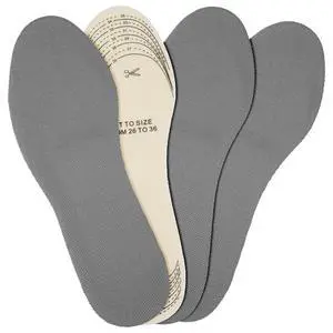 2 Pairs Kids Insoles for Sneakers Children Memory Sponge Insoles, Cuttable Comfort Insert, Washable Replacement Breathable Latex Shoe Sole Children Replacement Insole for Support Shock(Gray) 2 Pairs Kids Insoles for Sneakers Children Memory Sponge Insoles, Cuttable Comfort Insert, Washable Replacement Breathable Latex Shoe Sole Children Replacement Insole for Support Shock(Gray)