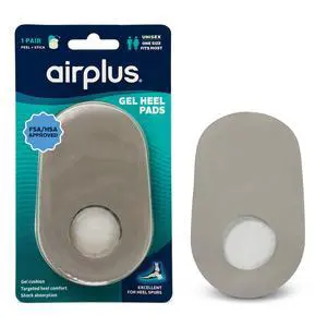 Gel Heel Pad - Shock-Absorbing, Moisture-Wicking Comfort Cushion, One Size, One Pair Gel Heel Pad - Shock-Absorbing, Moisture-Wicking Comfort Cushion, One Size, One Pair