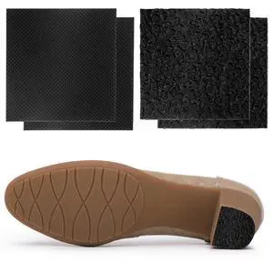 4 PCS Shoe Heel Repair, 2.5 X 2.5 Inch Boot Heel Replacement Rubber Heels Replacement Square Anti-Slip Rubber Sole Sheet Patch for Women Men High Heels Boot Supplies, Black 4 PCS Shoe Heel Repair, 2.5 X 2.5 Inch Boot Heel Replacement Rubber Heels Replacement Square Anti-Slip Rubber Sole Sheet Patch for Women Men High Heels Boot Supplies, Black