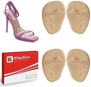 4-Pack Metatarsal Pads and Ball of Foot Cushions for Women, Reusable Non-Slip Forefoot Shoe Inserts for High Heels with Gel Cushioning for Instant Pain Relief and All-Day Comfort 4-Pack Metatarsal Pads and Ball of Foot Cushions for Women, Reusable Non-Slip Forefoot Shoe Inserts for High Heels with Gel Cushioning for Instant Pain Relief and All-Day Comfort