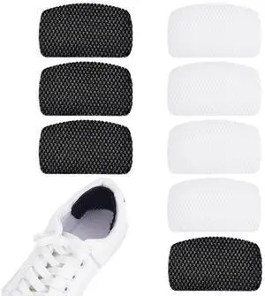 8 Pairs 2 Colors Sneaker Heel Pads, Polyester Self-Adhesive Heel Cushion for Preventing Heel Slip and Blister (2.4x3.9x0.1 Inch) 8 Pairs 2 Colors Sneaker Heel Pads, Polyester Self-Adhesive Heel Cushion for Preventing Heel Slip and Blister (2.4x3.9x0.1 Inch)
