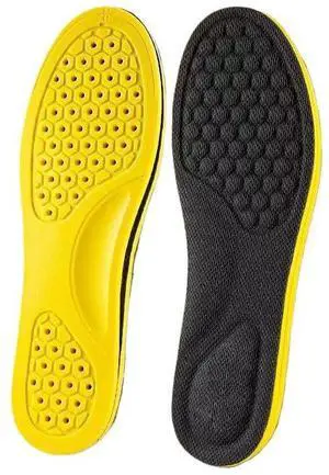 Men's Sports Shoe Insole, Breathable and Cushioned Sports Insole with Arch Support, Super Soft, Sweat Absorbing, Breathable, Anti Fatigue, Shock-Absorbing, and Foot Relieving (Black, Men: US 8-8.5) Men's Sports Shoe Insole, Breathable and Cushioned Sports Insole with Arch Support, Super Soft, Sweat Absorbing, Breathable, Anti Fatigue, Shock-Absorbing, and Foot Relieving (Black, Men: US 8-8.5)