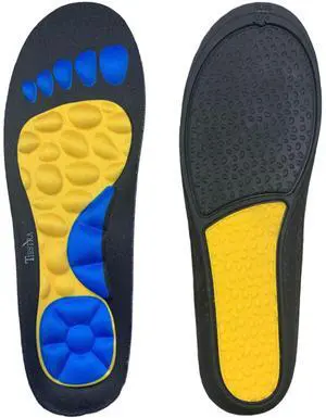Massaging & Cushion Gel Work Insoles - All-Day Comfort for Standing & Walking, Arch Support Shock Absorbing Inserts Relieve Sore Feet & Tired Legs, Trim to Fit (Women 8-9, EU 39-40) Massaging & Cushion Gel Work Insoles - All-Day Comfort for Standing & Walking, Arch Support Shock Absorbing Inserts Relieve Sore Feet & Tired Legs, Trim to Fit (Women 8-9, EU 39-40)