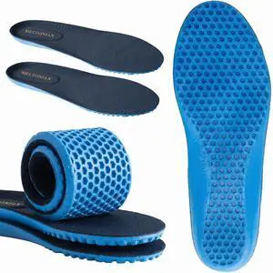 Player, Contour PU Foam Insoles for Men and Women Soft Cushioned Replacement Trimmable Shoe Inserts with Honeycomb Shock Absorption, Breathable Top Cover, 11/12 Men Player, Contour PU Foam Insoles for Men and Women Soft Cushioned Replacement Trimmable Shoe Inserts with Honeycomb Shock Absorption, Breathable Top Cover, 11/12 Men