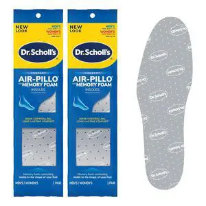 Air-Pillo Memory Foam Insoles (M 7-13/W 5-10) (Pack of 2) Air-Pillo Memory Foam Insoles (M 7-13/W 5-10) (Pack of 2)
