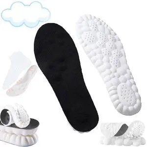4D Insoles - 4D Cloud Technology Insole - Super Soft, Ultra Comfort Insoles, 4D Sports Shoes Insoles, Acupoint Massage Insole for Foot & Joint Support (10-11, Black) 4D Insoles - 4D Cloud Technology Insole - Super Soft, Ultra Comfort Insoles, 4D Sports Shoes Insoles, Acupoint Massage Insole for Foot & Joint Support (10-11, Black)