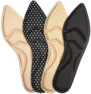 4 Pairs Women Shoe Insole Set Heel Inserts Bulk, Classic Four Colors | Shoe Inserts Insoles High Heel Cushion Inserts Comfort Boot Insoles Arch Support Breathable for Women Foot Pain Heel Sore 4 Pairs Women Shoe Insole Set Heel Inserts Bulk, Classic Four Colors | Shoe Inserts Insoles High Heel Cushion Inserts Comfort Boot Insoles Arch Support Breathable for Women Foot Pain Heel Sore