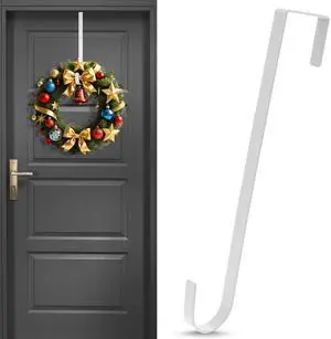 12" Wreath Hanger for Front Door White Door Wreath Hangers Metal | Thick and Sturdy Design, Over The Door Wreaths Hanger, Wreath Hook Holders for Christmas Halloween Home Outdoor Decorations 12" Wreath Hanger for Front Door White Door Wreath Hangers Metal | Thick and Sturdy Design, Over The Door Wreaths Hanger, Wreath Hook Holders for Christmas Halloween Home Outdoor Decorations