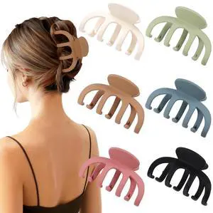 Hair Clips for Women 3.5 Inch Medium Hair Claw Clips for Girls Thin Thick Hair Matte Banana Jaw Clips Hair Accessories for Women (Light Colorful) Hair Clips for Women 3.5 Inch Medium Hair Claw Clips for Girls Thin Thick Hair Matte Banana Jaw Clips Hair Accessories for Women (Light Colorful)
