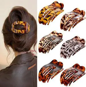 Flat Hair Clips for Women, 6 PCS Flat Claw Clips for Women | Duckbill Hair Clips for Girls, Strong No-Slip Grip Hair Clip for Thick Thin Curly Hair Flat Hair Clips for Women, 6 PCS Flat Claw Clips for Women | Duckbill Hair Clips for Girls, Strong No-Slip Grip Hair Clip for Thick Thin Curly Hair