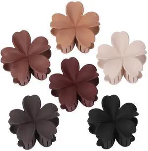 6 Pcs Flower Hair Claw Clips for Women & Girls Hawaiian Styles Hair Accessories 6 Pcs Flower Hair Claw Clips for Women & Girls Hawaiian Styles Hair Accessories
