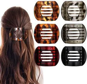 6 Pcs Flat Hair Claw Clips For Women Girls, French Barrettes Set | Tortoiseshell Colors, Non-Slip Plastic Hair Pins For Medium Hair Volume Accessories Gifts 6 Pcs Flat Hair Claw Clips For Women Girls, French Barrettes Set | Tortoiseshell Colors, Non-Slip Plastic Hair Pins For Medium Hair Volume Accessories Gifts