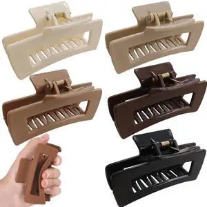 5Pcs Soft Cloud Hair Clips for Women, Flat Round Silicone Hair Claw for Women Hair Clip,Volume Hair Claw Colorful Kabuki Y2K Clip for Thick or Thin Hair Strong Hold No Slip Barrettes Coffee 5Pcs Soft Cloud Hair Clips for Women, Flat Round Silicone Hair Claw for Women Hair Clip,Volume Hair Claw Colorful Kabuki Y2K Clip for Thick or Thin Hair Strong Hold No Slip Barrettes Coffee