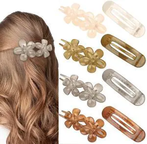 Flat Hair Clips for Women Girls 8pcs Flat Claw Clips 2 Styles Claw Clips for Thick Thin Hair French Barrette Lay Hair Accessories for Women Girls Flat Hair Clips for Women Girls 8pcs Flat Claw Clips 2 Styles Claw Clips for Thick Thin Hair French Barrette Lay Hair Accessories for Women Girls