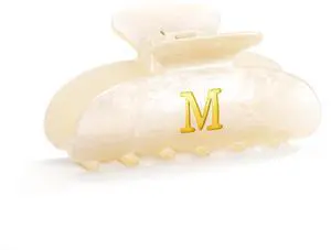 Hair Claw Clips for Women, Birthday Gift Initial Elegant Hair Clips for Teen Girl, Glitter Claw Clip for Thick Thin Hair, Bridesmaid Gifts, Letter M Hair Claw Clips for Women, Birthday Gift Initial Elegant Hair Clips for Teen Girl, Glitter Claw Clip for Thick Thin Hair, Bridesmaid Gifts, Letter M