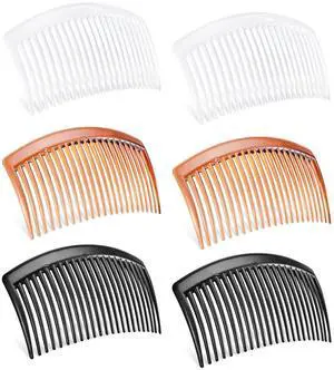 6PCS 3.15IN Hair Side Comb with 3 Colors, Professional Barber Comb for Styling and Grooming, French Combs for Wedding, Dating and More 6PCS 3.15IN Hair Side Comb with 3 Colors, Professional Barber Comb for Styling and Grooming, French Combs for Wedding, Dating and More