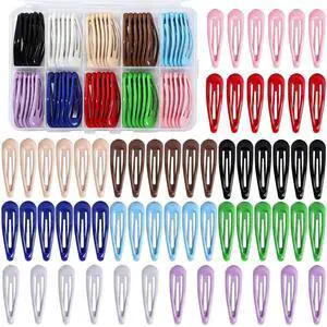 60 Pcs Metal Snap Hair Clips with Plastic Storage Box, 2 Inch Hair Barrettes for Women Girls, 10 Assorted Colors Non-Slip Metal Barrettes for Daily Hairstyling 60 Pcs Metal Snap Hair Clips with Plastic Storage Box, 2 Inch Hair Barrettes for Women Girls, 10 Assorted Colors Non-Slip Metal Barrettes for Daily Hairstyling