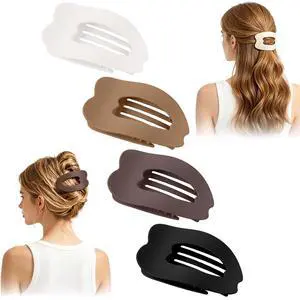 4-Pack Duckbill Hair Clips for Women, Flat Hair Clips for Women, Large Matte Non Slip Hair Clips, Solid Color Versatile Hair Clip, Casual Elegant for Thick or Thin Hair, Suitable for all Long Hair 4-Pack Duckbill Hair Clips for Women, Flat Hair Clips for Women, Large Matte Non Slip Hair Clips, Solid Color Versatile Hair Clip, Casual Elegant for Thick or Thin Hair, Suitable for all Long Hair
