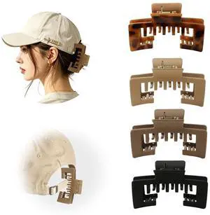 4Pcs Hat Claw Clips for Women with Secure Hold Non-Slip For Baseball Caps | Firm Outdoor hiking Travel Baseball cap Hair hold Gifts for mom daughter and girlfriend 4Pcs Hat Claw Clips for Women with Secure Hold Non-Slip For Baseball Caps | Firm Outdoor hiking Travel Baseball cap Hair hold Gifts for mom daughter and girlfriend
