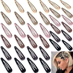 36 PCS 2 Inch Metal Snap Hair Clips Water Drop No Slip for Women & Girls,Strong Hold Matte Hair Clips for Thick Hair & Thin Hair,Hair Barrettes for Women.Metal Snap Clips Accessories 36 PCS 2 Inch Metal Snap Hair Clips Water Drop No Slip for Women & Girls,Strong Hold Matte Hair Clips for Thick Hair & Thin Hair,Hair Barrettes for Women.Metal Snap Clips Accessories